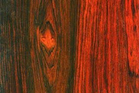 Brazilian rosewood flat sawn
