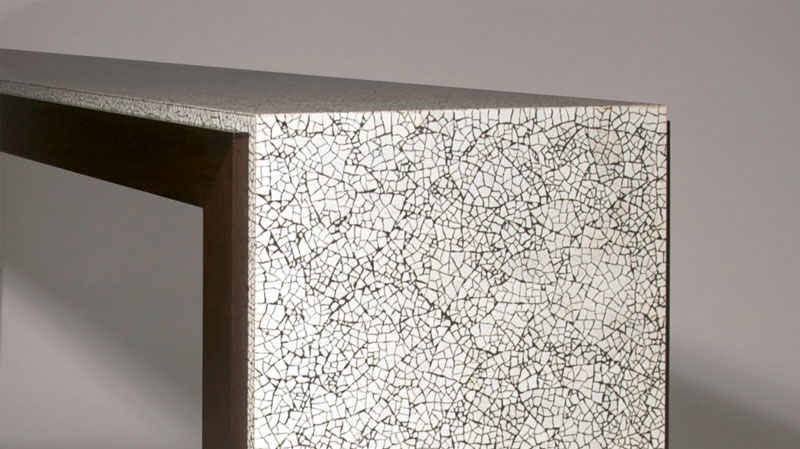 Mueble con cascara de huevo