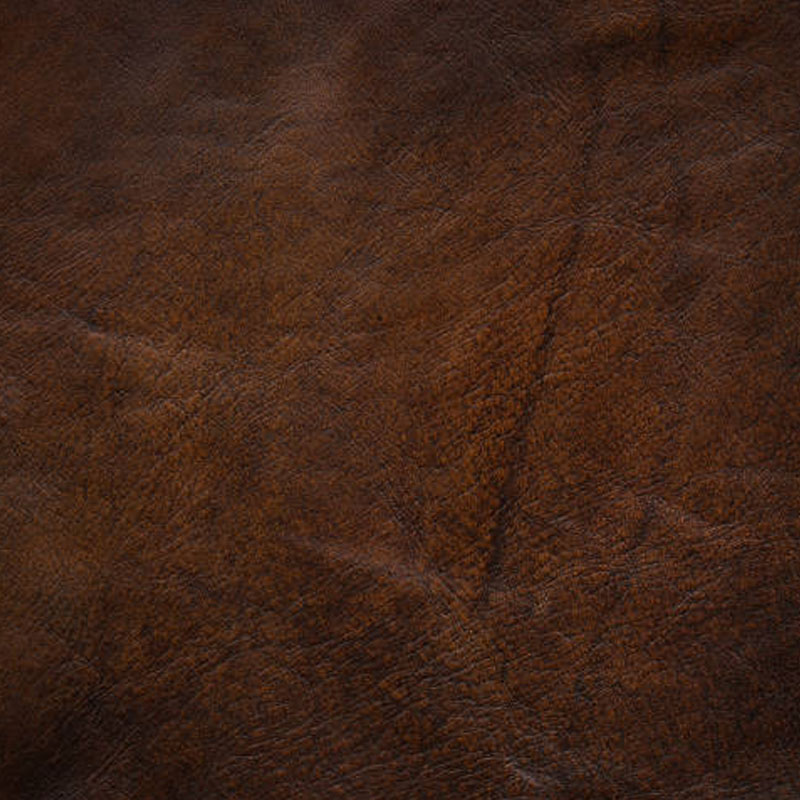 Cuero tipo top grain color café
