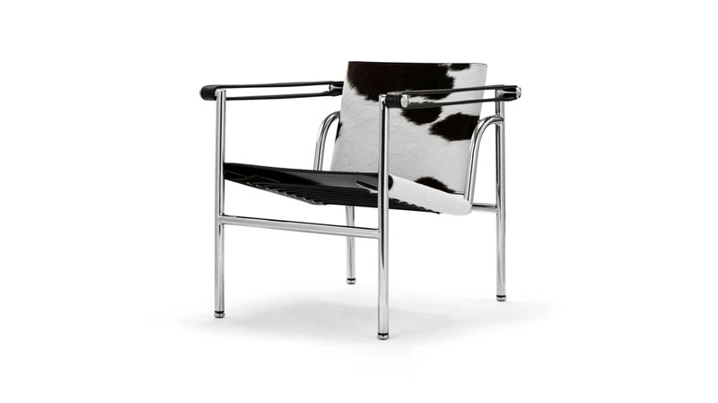 Silla LC1 Basculante en piel natural 