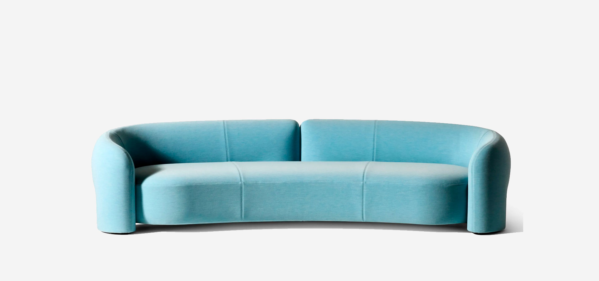 Sofá con tela de color menta